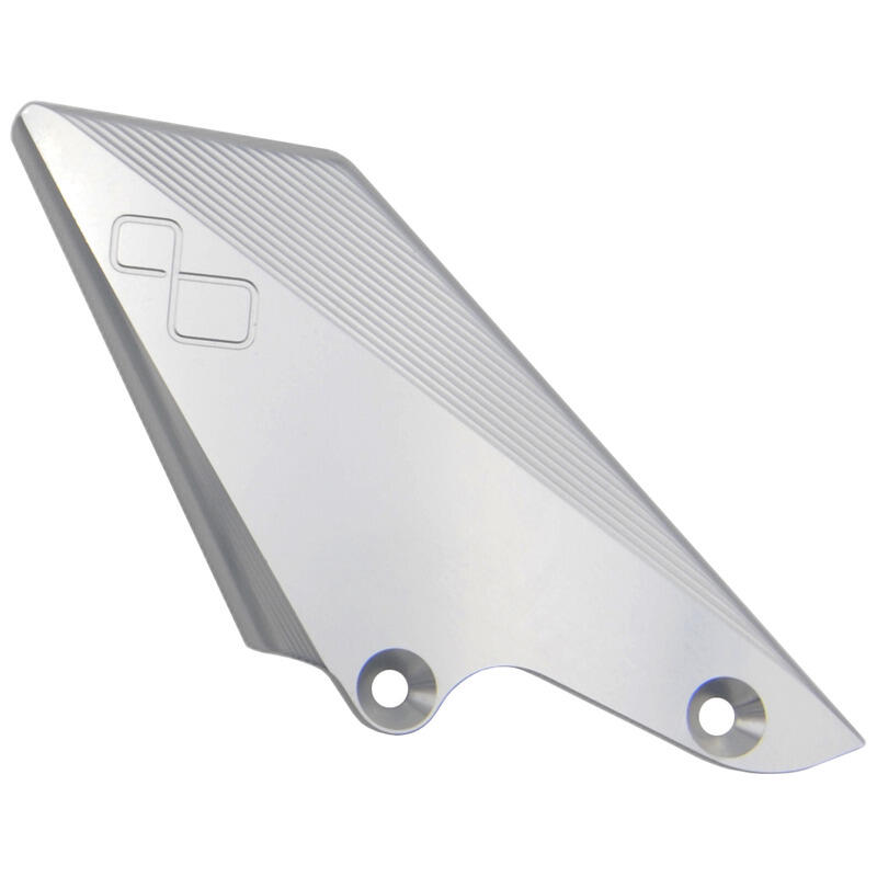 Aluminium Heel Guard For Brake Side Argento
