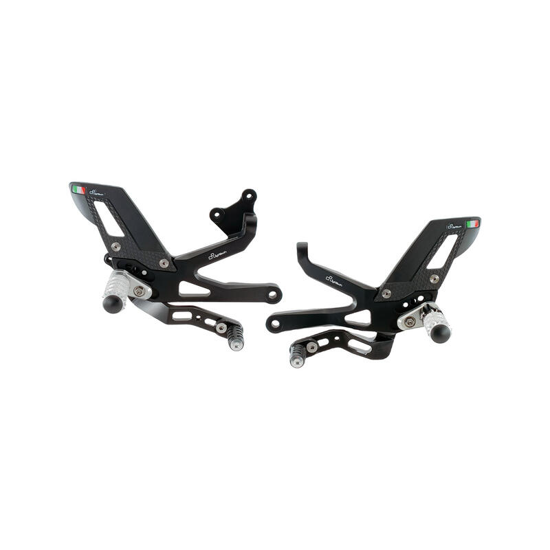 Adjustable Rear Sets With Fixed Foot Pegs for Ducati Nero
