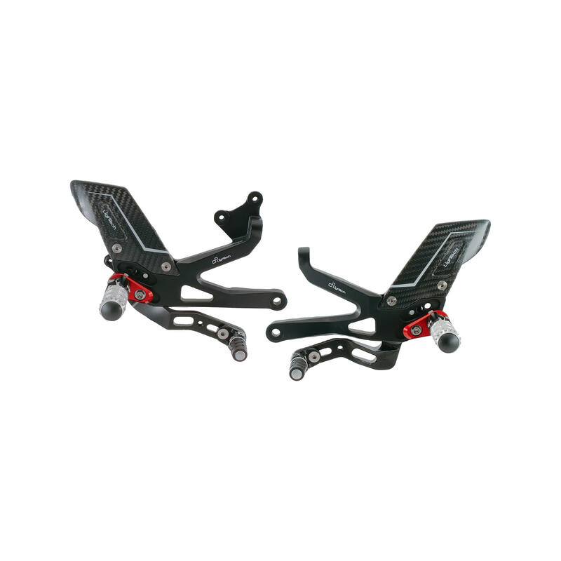 R Version Rear Sets for Ducati Nero