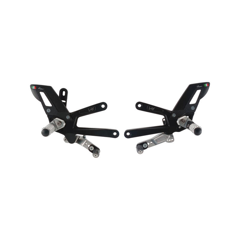 Adjustable Rear Sets With Fixed Foot Pegs for Ducati Nero