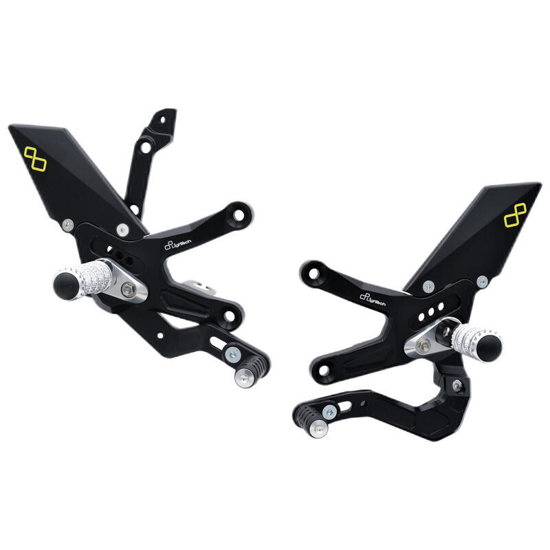 Adjustable Rear Sets With Fixed Foot Pegs, Reverse Shifting for Kawasaki Nero