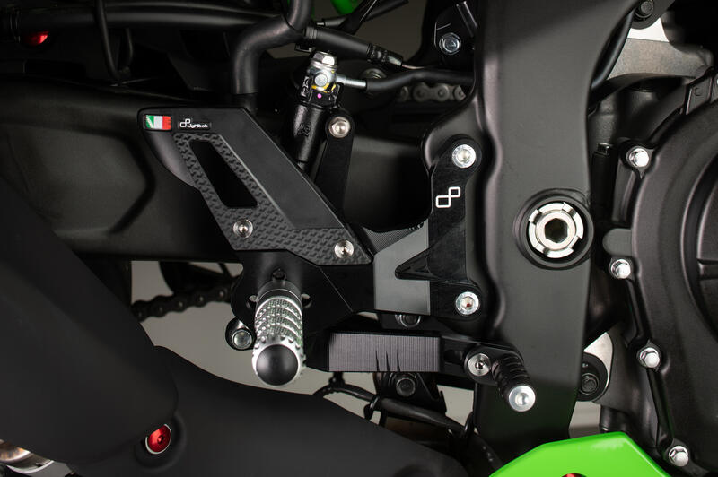 Adjustable Rear Sets With Fixed Foot Pegs - TRACK USE for Kawasaki Nero