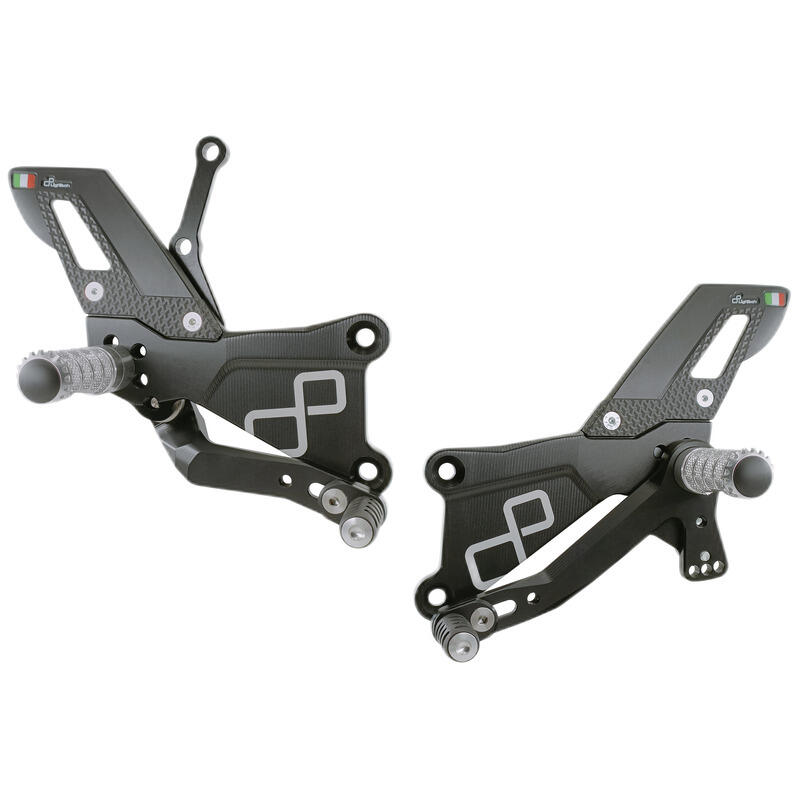 Adjustable Rear Sets With Fixed Foot Pegs - TRACK USE for Yamaha Naturale