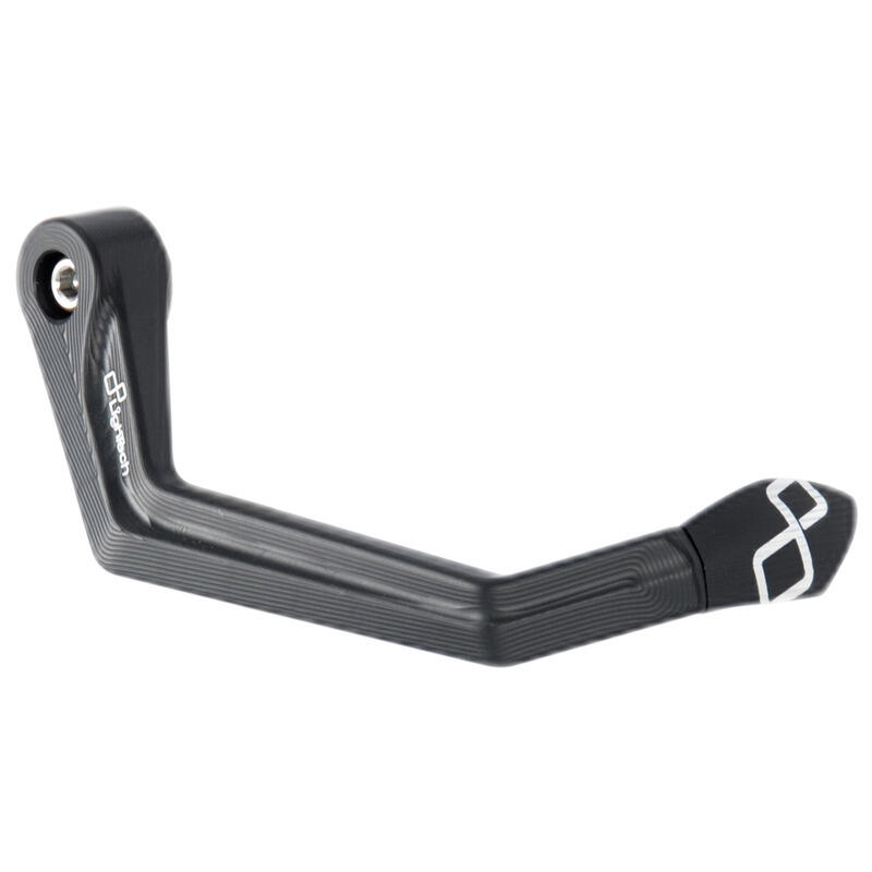 Protezione In Alluminio Leva Freno - Interasse 148 Mm / Terminale Colorato Nero
