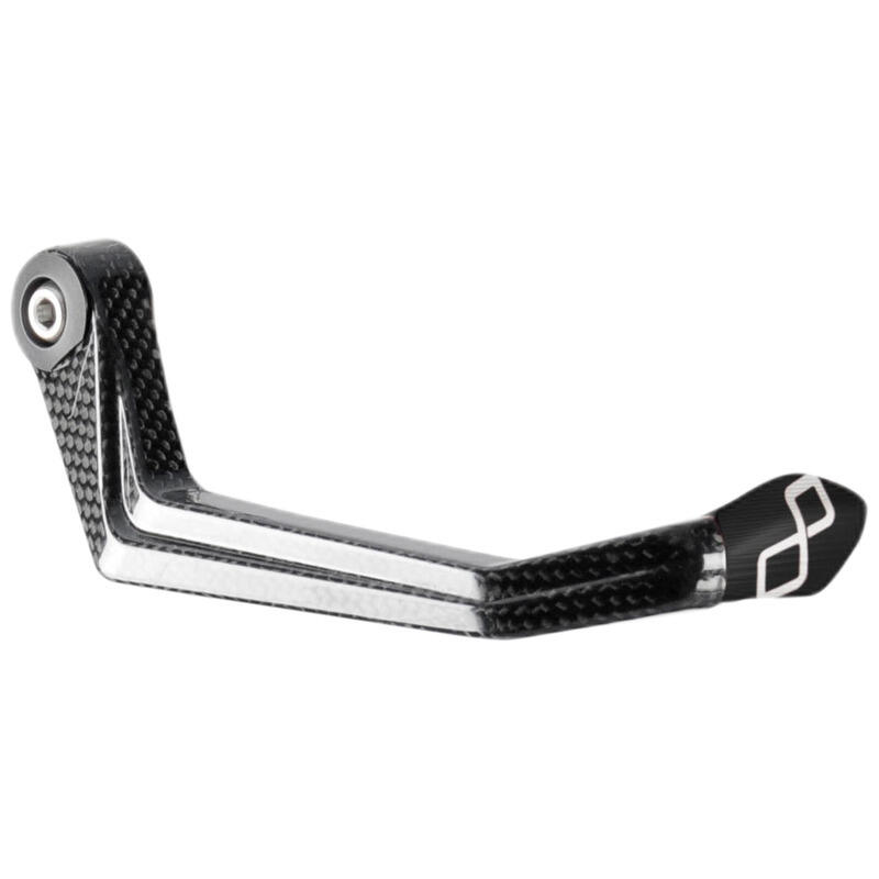 Protezione Leva Freno in Carbonio/ Terminale Colorato - Interasse 132 mm Nero