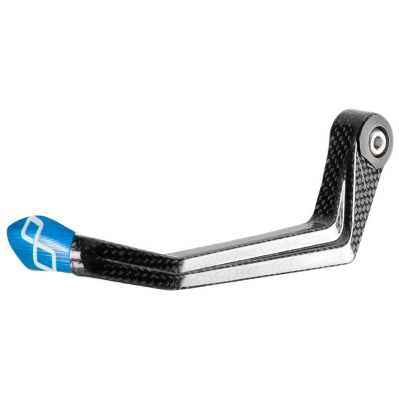 Protezione Leva Frizione in Carbonio/ Terminale Colorato - Interasse 132 mm Cobalto