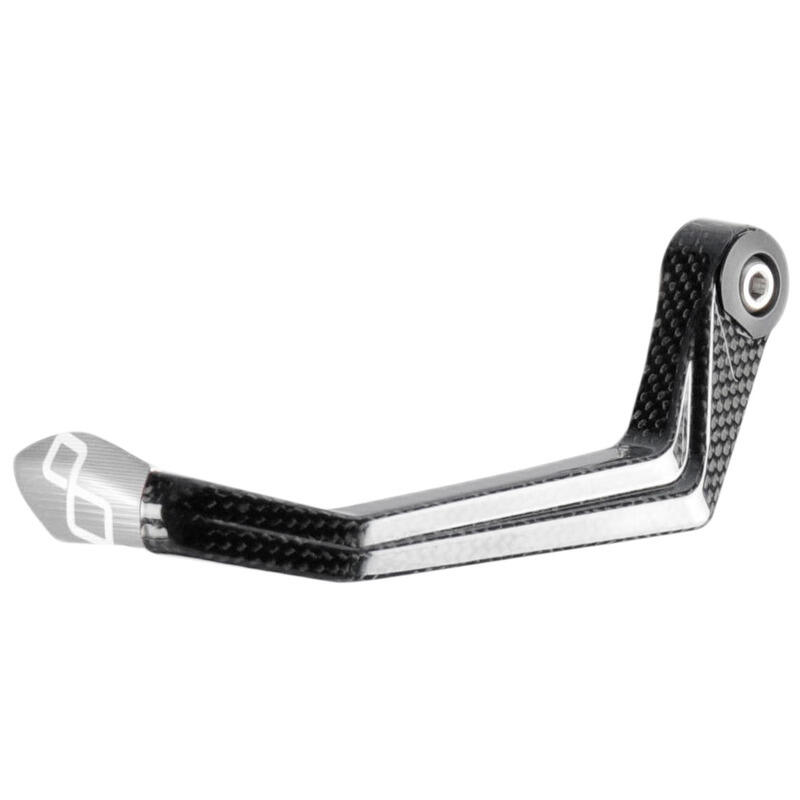 Protezione Leva Frizione in Carbonio/ Terminale Colorato - Interasse 132 mm Argento