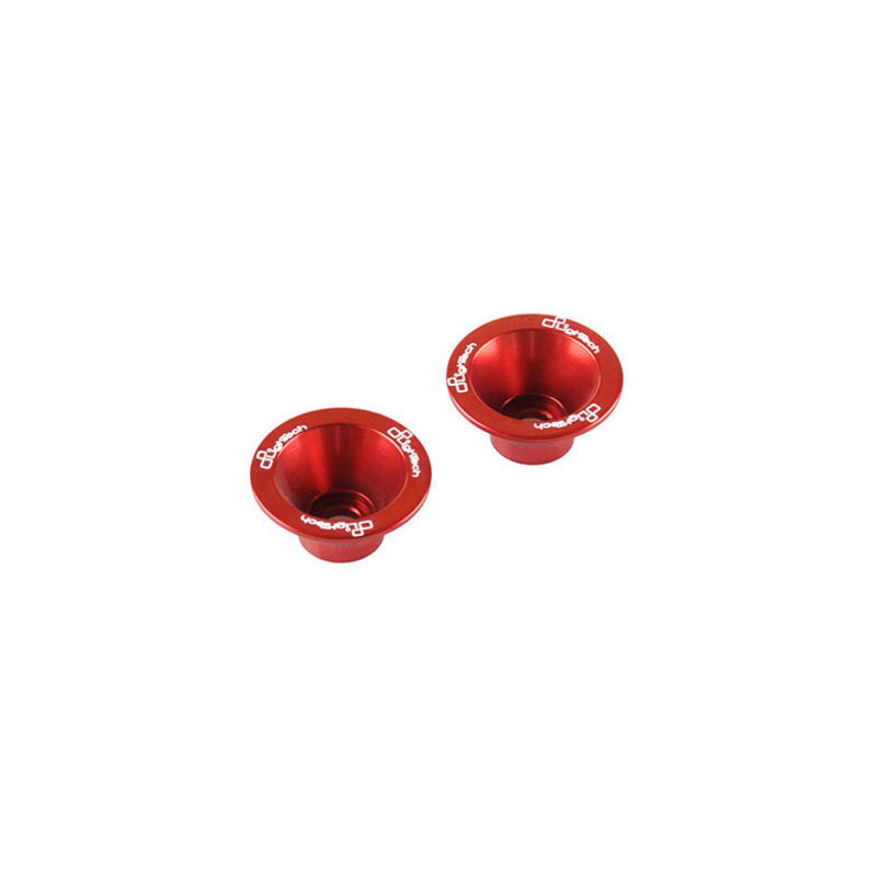 Kit Anodized Cone Ø8 For Handlebar Balancers (Couple) Rosso