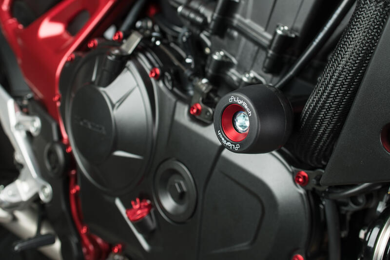 Shock-Absorbing Frame Sliders Kit for Honda Nero
