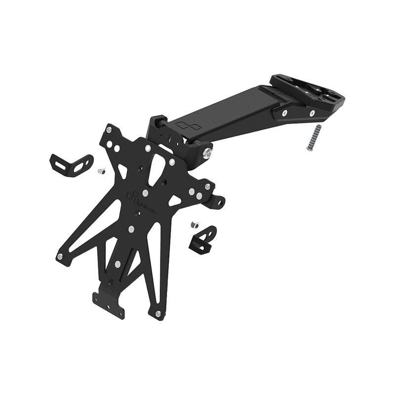 Porta Targa Regolabile per Triumph NeroA1