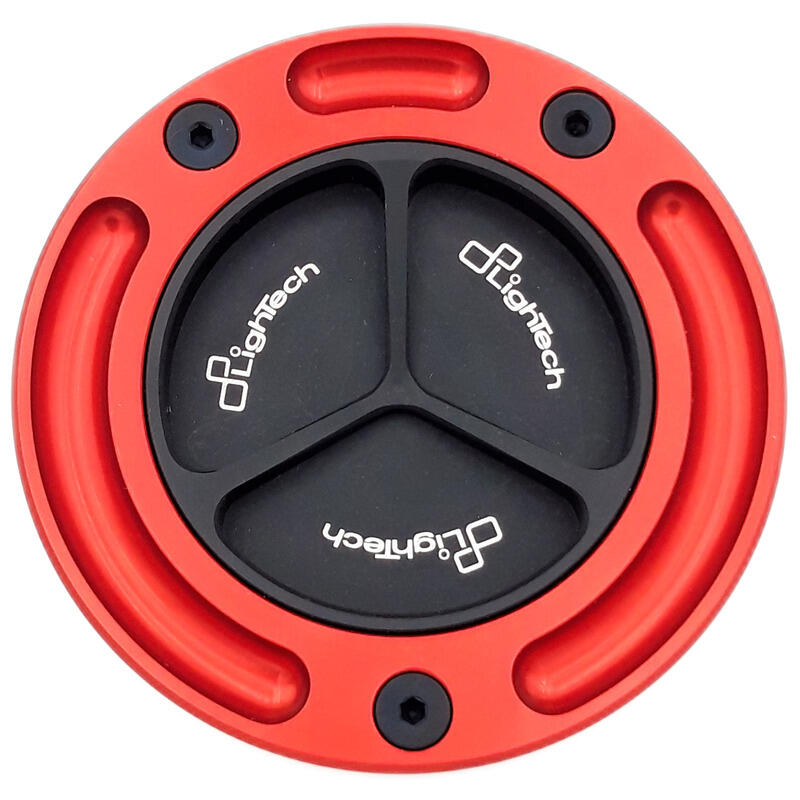 Tappi Serbatoio Con Chiusura A Vite per Kawasaki Nero/Rosso