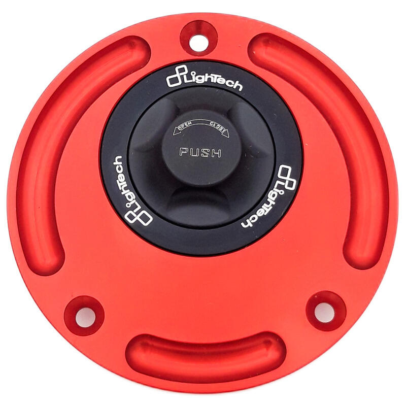 Tappo Serbatoio Con Chiusura Rapida per Kawasaki Nero/Rosso