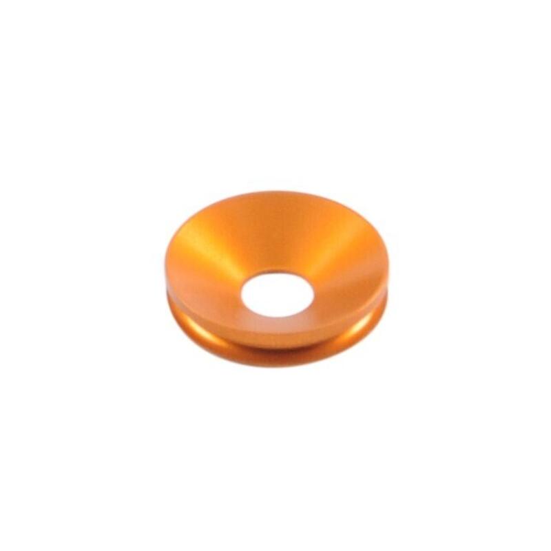 Pair of Alluminium insert for Wheel Axle Sliders Arancio