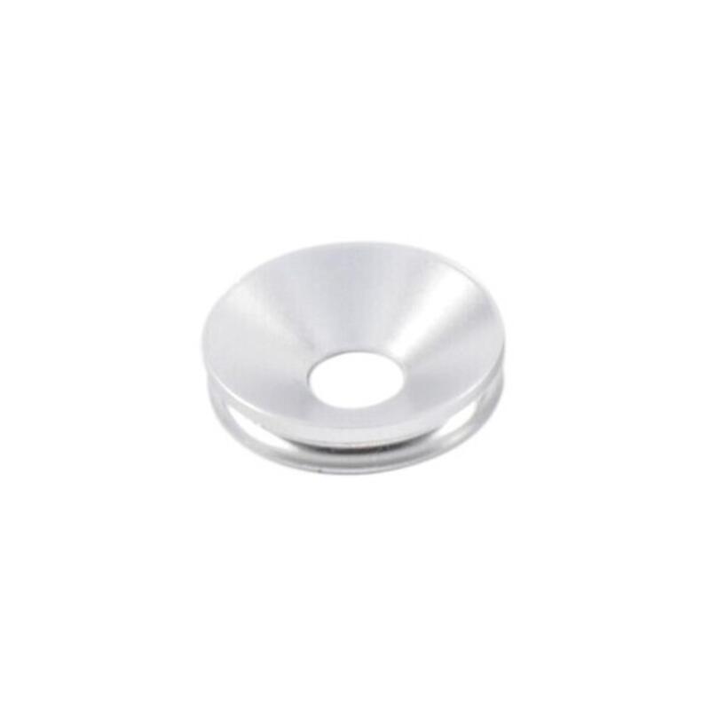 Pair of Alluminium insert for Wheel Axle Sliders Argento