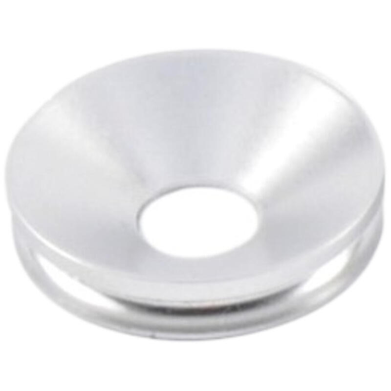 Pair of Alluminium insert for Wheel Axle Sliders Argento